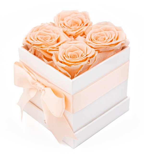 Forever Roses Box #4 Roses, Peach