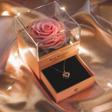 Jewelry Rose Box #Pink, Sparkling Heart